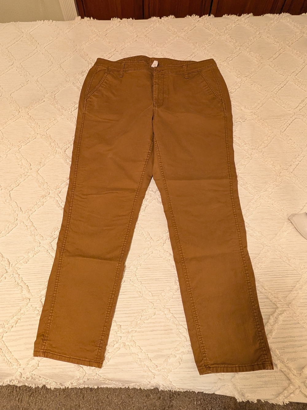 Old Navy Women's Casual Twill Pants - Rust Brown